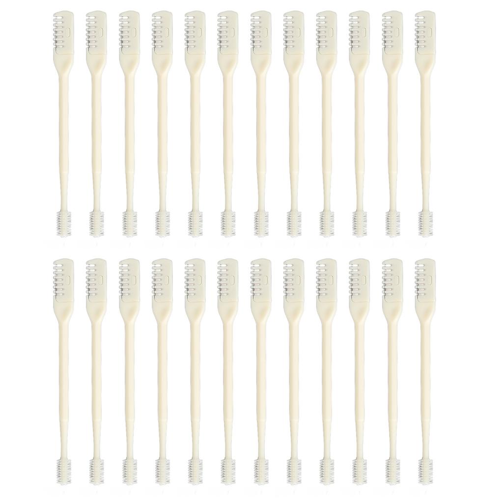 24 Pcs 360 Degree Rotating Nose Hair Trimmer Double Head Nasal Plucker Tweezers Cutter