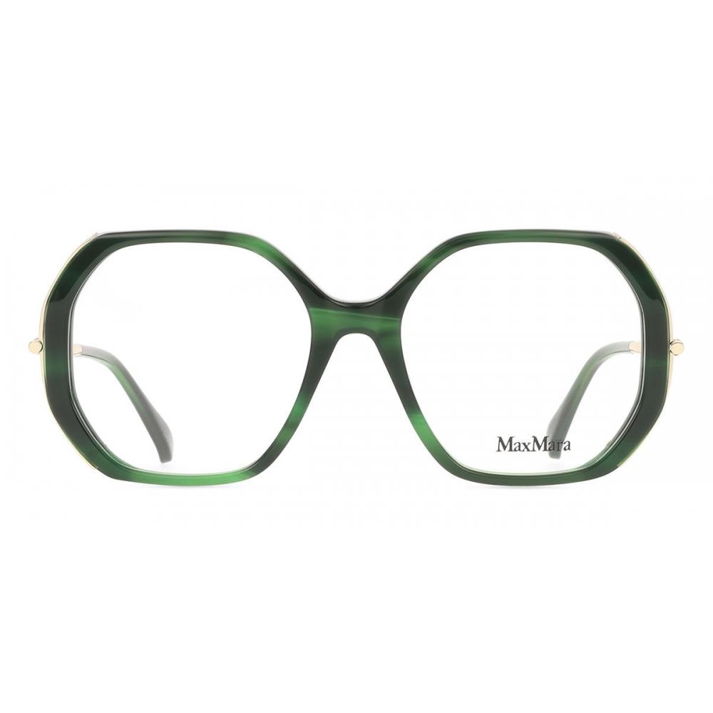 Dámske okuliare Max Mara Mm5138 Green Horn/Gold/55-18-140 gray