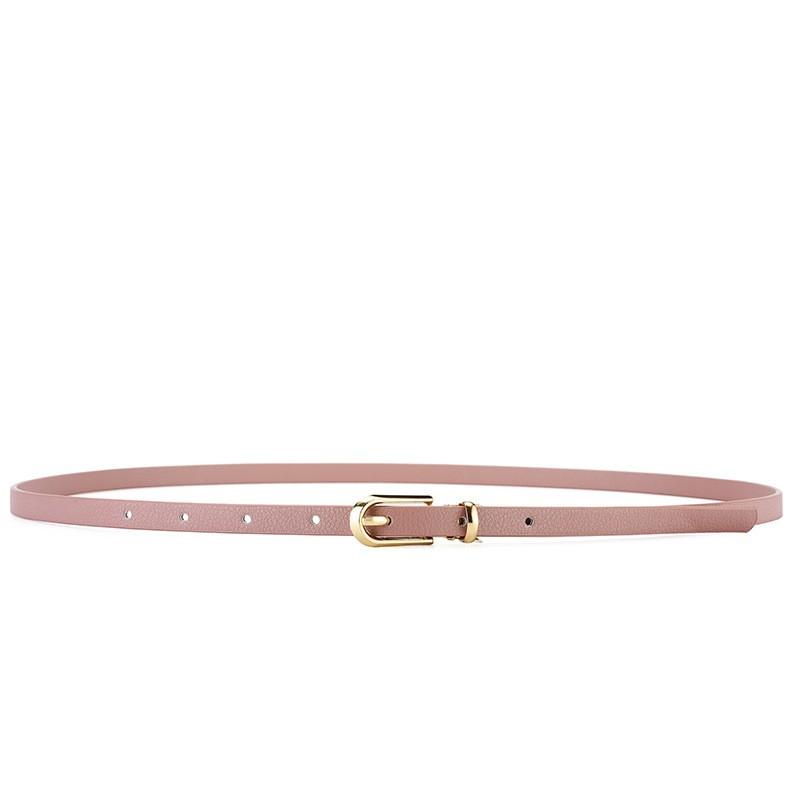 Women's small belt dress Korean version fashionable versatile multi-color simple casual trend needle buckle black thin belt