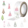 500Pcs/Roll Beautiful Christmas Tree Decorative Stickers Christmas Gift Wrapping Label Sticker Reward Stickers Scrapbook Station