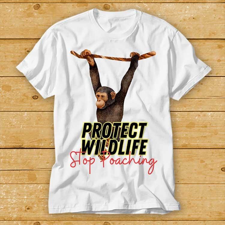 Wildlife Stop Poaching Nature Animal Unisex T-Shirt XXXXL