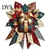 Educational Crafting Kits for School Christmas DIY Quilted Bow Sewing Craft Kit, Pre-cut Patchwork Holiday Supplies Adults Set, Door Hanger