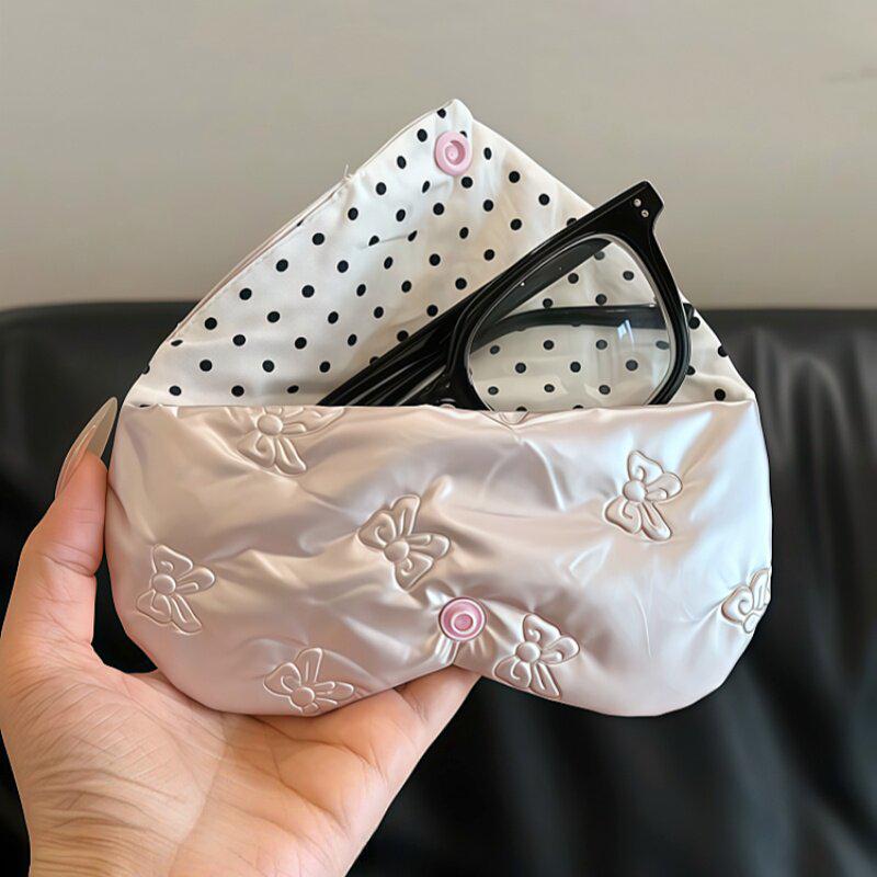 Bow Ins Glasses Storage Bag: Portable Protective Sleeve for Sunglasses and Reading Eyewear