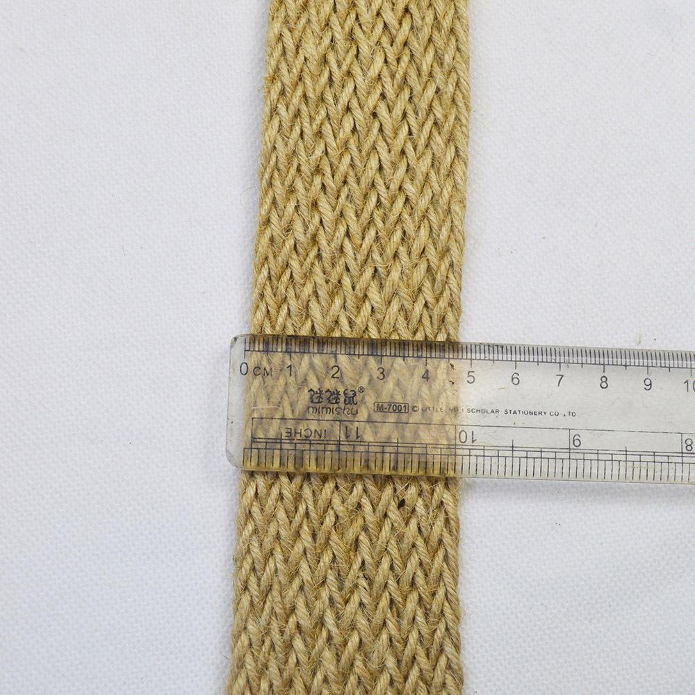 Simple Style Jute and Hemp Webbing: Wide-Narrow Flat Belt for Decorative Packaging and Bundling