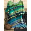 Printed round Neck Neck Casual Loose Top Print round Neck Top Women
