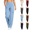 Women's High Waist Yoga Cargo Pants with Pockets, Stretchy Casual Trousers for Workout and Daily Wear
