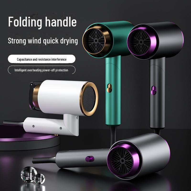High Power Foldable Hair Dryer for Dorms and Homes