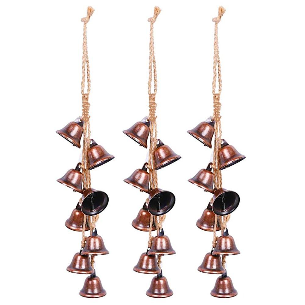 Loud Witch Bells Retro Christmas Bell String Bells Crafts Metal Wind Chime  Home Decor