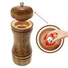 Oak Pepper Grinder - Manual Spice Grinder for Pepper, Star Anise, Coarse Salt, Cumin with Ceramic Core