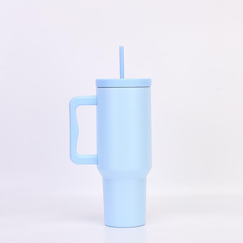 Third Gen 40oz Handle Thermos Cup, 304 Stainless Steel, Large Capacity for Vehicles, Ice Cooler Cup.