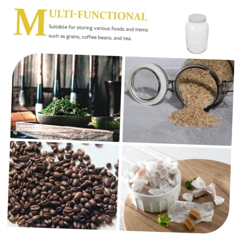 Borcan de Sticlă cu Gură Largă OKUMEYR cu Capac Etanș, Recipient Mare de Depozitare pentru Preparare, Fermentare, Murare și Borcane de Bucătărie