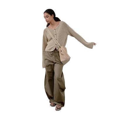 GRÜNER GÜRTEL Damen Strickjacke mit entspannter Passform