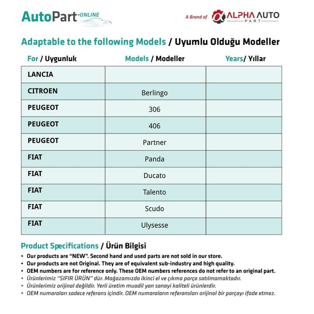 Brake and Clutch Rubber for Citroen, Peugeot, Fiat