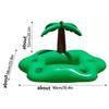 Inflatable Rainbow Cloud Ice Bar Tray Coconut Tree Cup Holder Floating Drink Rack For Summer Pool Party Beverage Storage Decor