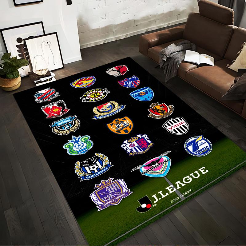 Japanese J-League Football Club Logos Non-slip Rug Suitable for Living Room and Bedroom Sofas