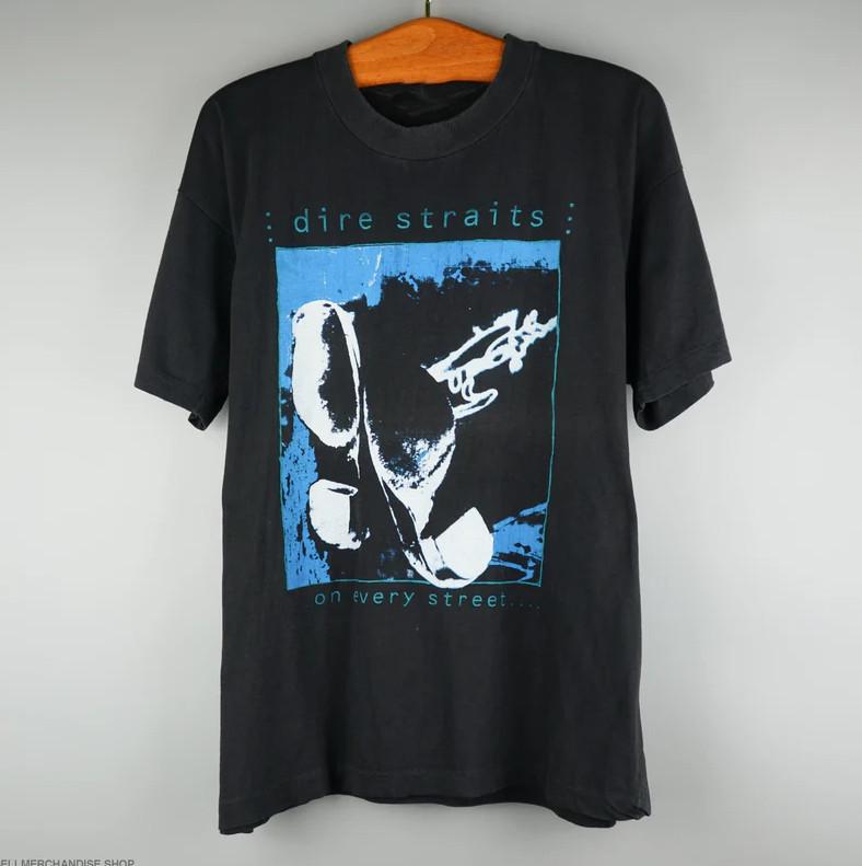 

Vintage Dire Straits On Every Street Unisex Shirt Adult Tee RI_229 Unisex T-Shirt XXXL