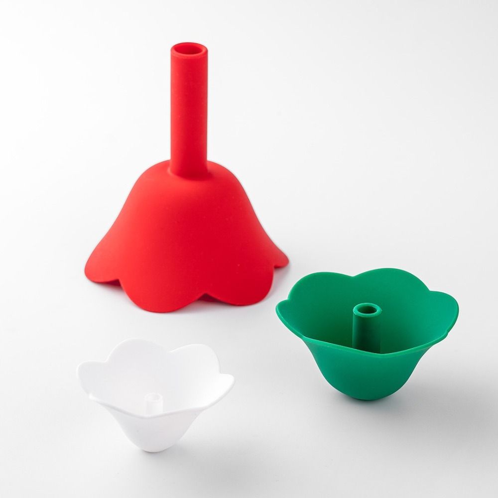3Pcs/Set 8/10/12cm Liquid Dispensing Funnel Creative Wine Funnel Flower Shaped Funnel  Condiments