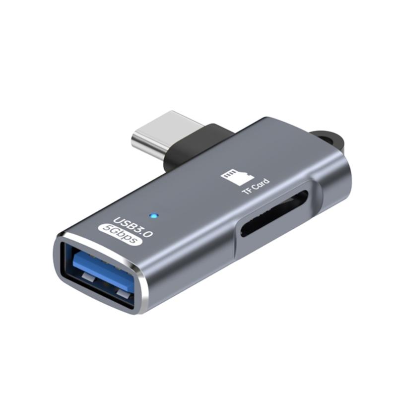 Aluminum USB Type C Data Link Small Storage Card Reader USB Rapid Processor For Camera Laptop Phone Tablet And Computer