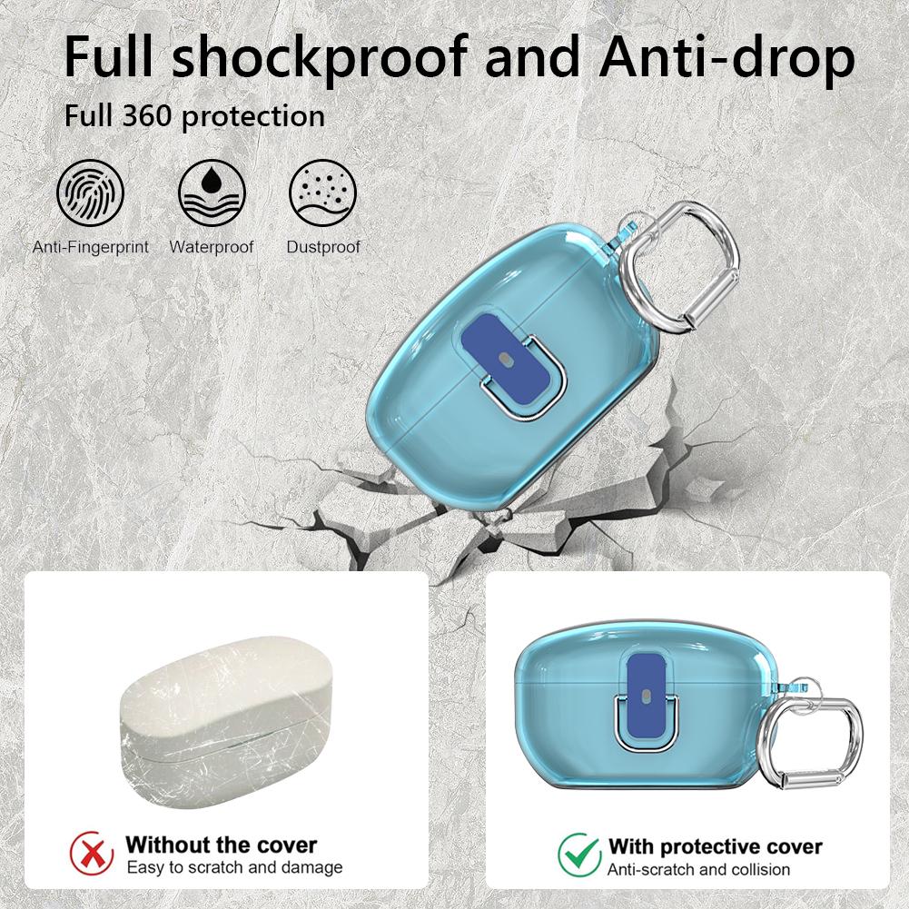 Silikonové ochranné pouzdro pro SONY WF-1000XM5 (2024) Sluchátko PC Pevný Ochranný Kryt S Karabinou Pro SONY WF1000XM5