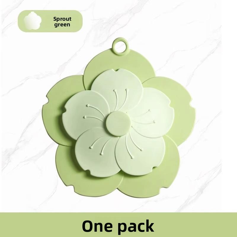 1PCS Sakura Shape Push-type Water Drain Floor Drain Anti-insect Sealing Cover Silicone Pad Sewer Plug Anti-odor Bathroom Kitchen Sink Deodorizer