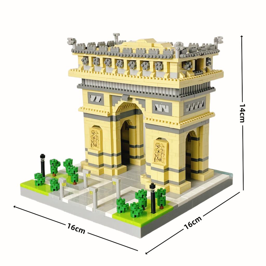 KNEW BUILT Ogromny Nowy Kamienny Zamek Łabędź Mikro Mini Klocki dla Dorosłych Ogromne Zestawy Zabawek Architektonicznych Diamond Klocki
