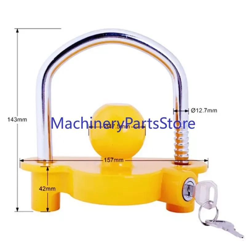 1PC Universal Anti-Theft Lock Hitch Coupling Lock Trailer Parts Tow Ball Caravan Camping Anti Theft Trailer Accessories