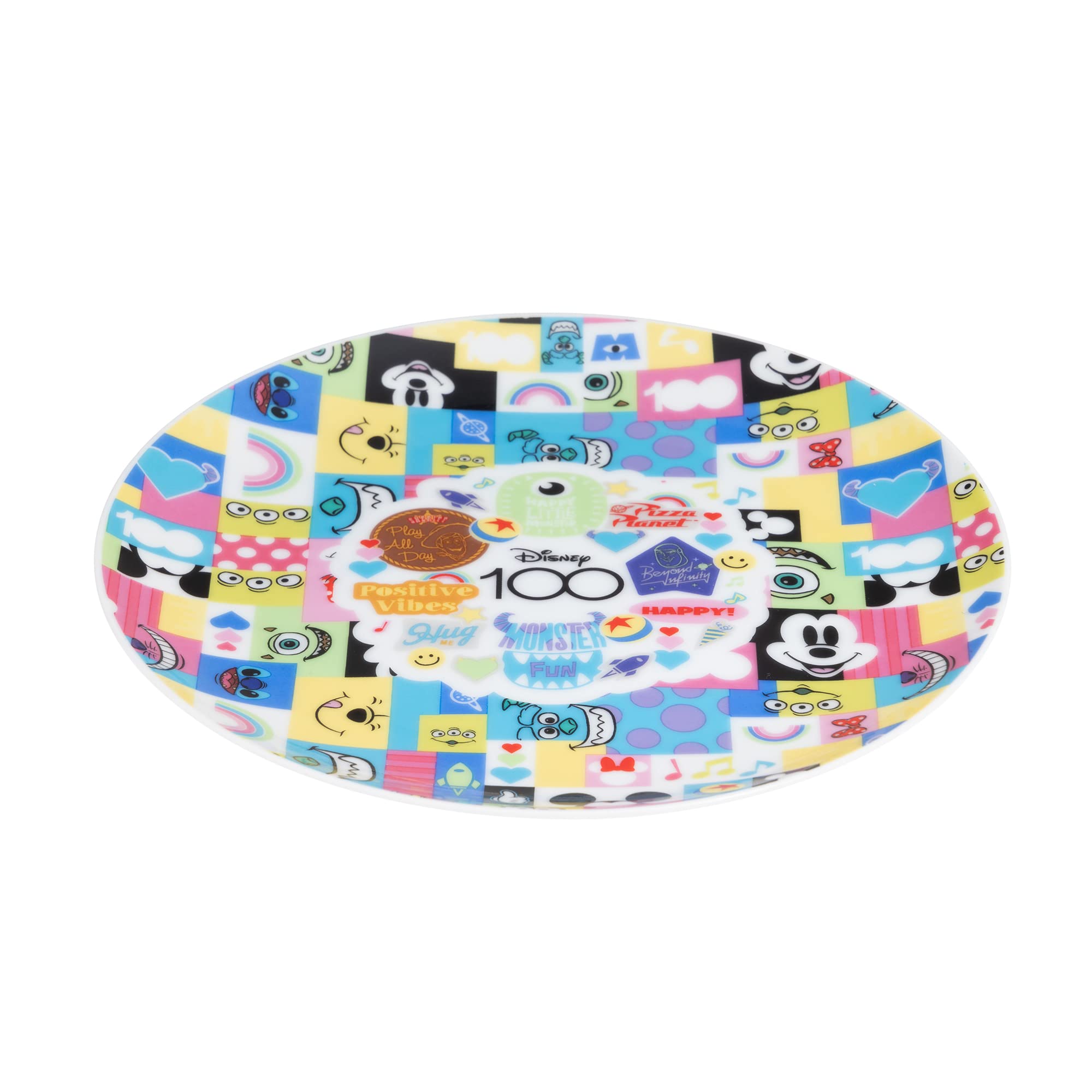 

Maebata maebata Plate Dish Disney Made in Japan Microwaveable Dishwasher Safe HAPPY FACES 52897 19.8cm