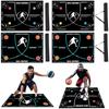 Basketball Footstep Training Mat Non-Slip Basketball Dribble Trainer Shock Absorbing Silent Dribble Training Mat for Youth Adult