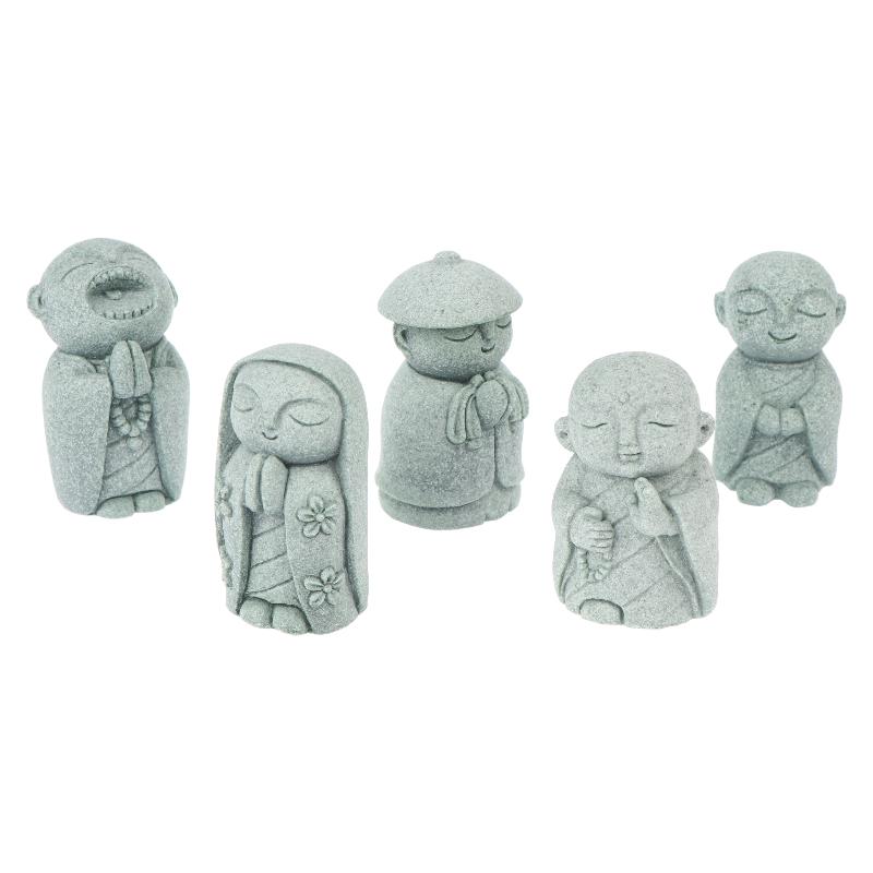 Miniature Statue Zen Style Little Monk Figurine Mini Monks Statue Ornament Aquarium Micro Scene Home Desktop Ornaments