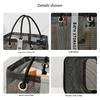 Foldable Mesh Drainage Basket - Travel Toiletry and Swimming Supplies Storage Box - Large Portable Handle - Design