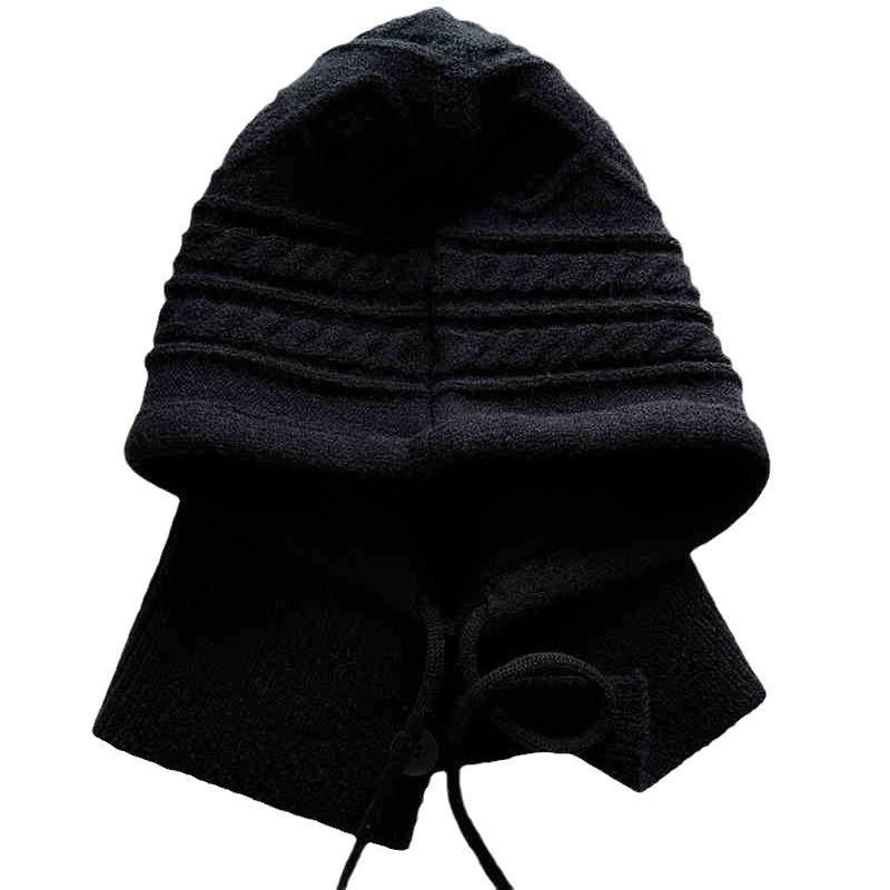 Hat Women Korean Winter Warm Scarf Integrated Head Cover Ear Protection Wool Hat Knit Hat