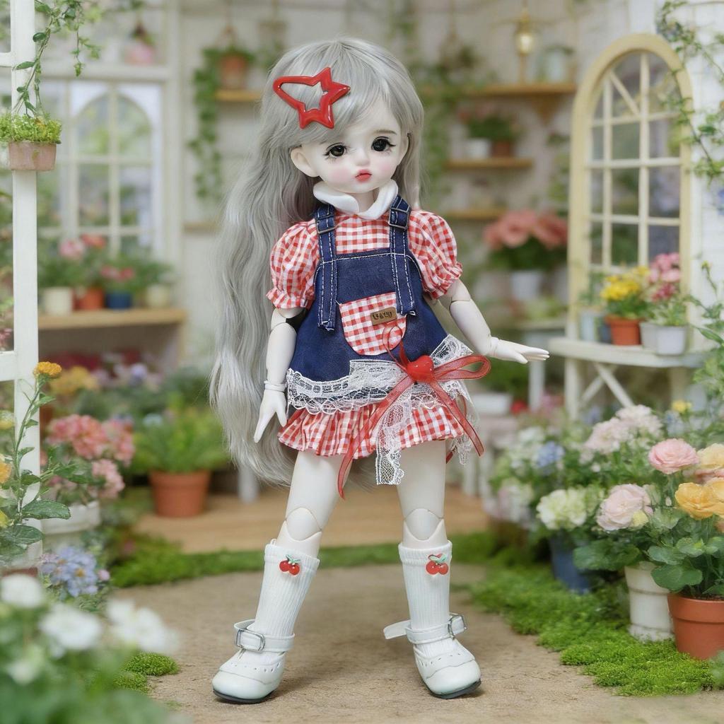 6" BJD Puppenkleidung für Akagi, GL und Gungun Körper - 30cm Geistermama Lolita Ankleide-Outfit