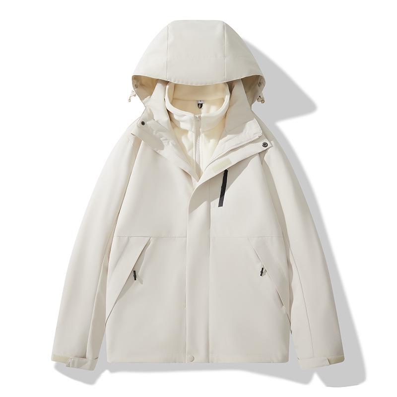 Silver Fox 2024 3-in-1 Lightweight Mountaineering Jacket Set - Unisex Fleece Liner & Shell L