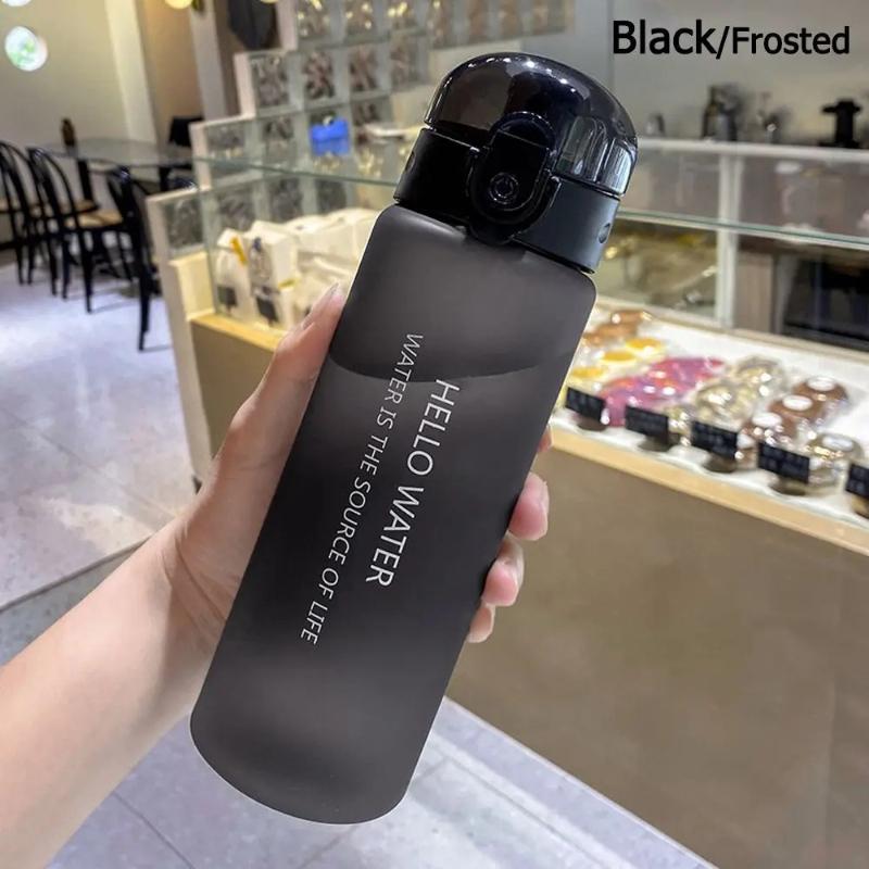 Sports Transparent Water Bottle 780ml Portable Gym Travel Clear Leakproof Drinking Bottle Frosted Bottle Large Capacity Water Cup Bouncing Plastic Cup