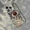 Horrible Hand Bone & Eye Protective Funda Phone Case,For iPhone 17 Air 16 15 13 12 11 ProMax Pro Plus, Slim Fit Phone Bumper
