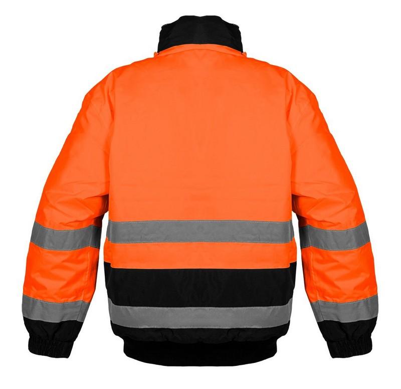 High Visibility Padded Work Jacket Orange Size Xl - T N81-711-Xl