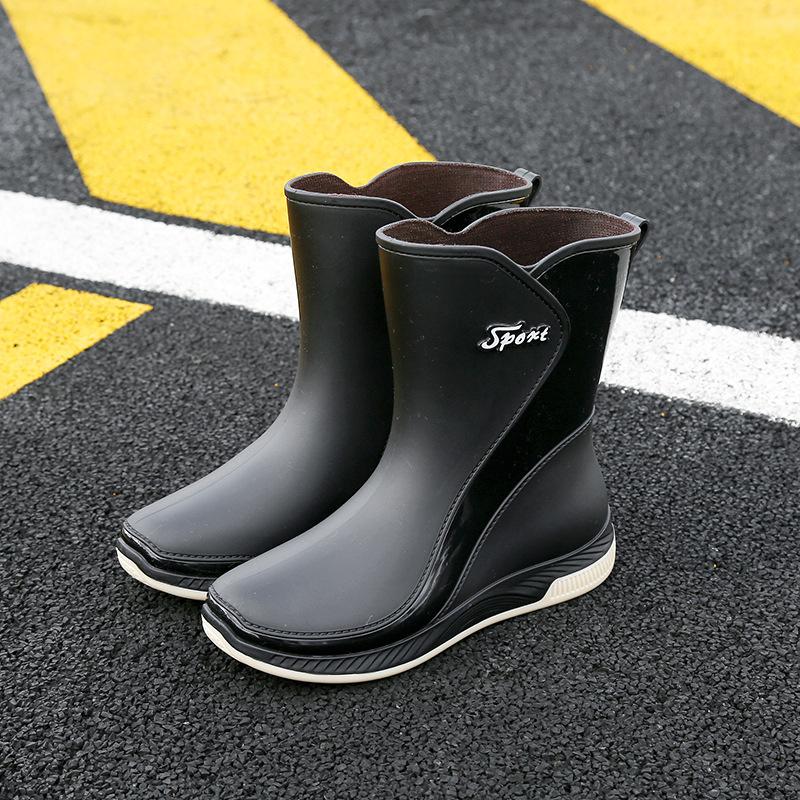 Rain Boots Women's Waterproof Shoes Women's New Rain Shoes Japanese Non-slip Water Shoes Platform Rubber Shoes Fashion Overshoes