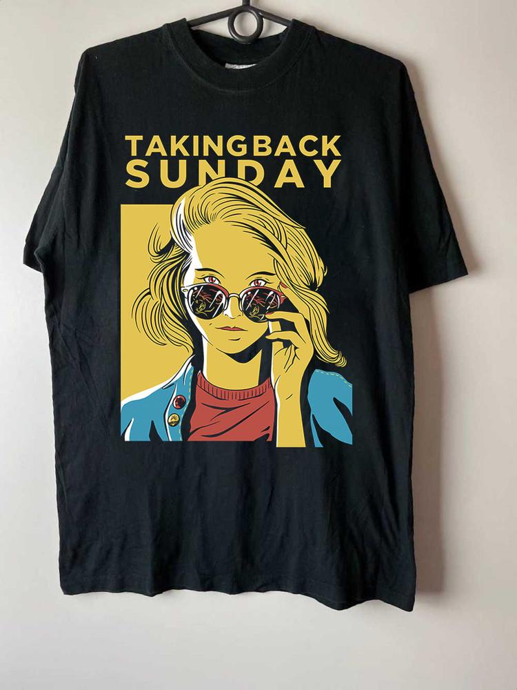 TAKING BACK SUNDAY Band Short Sleeve TShirt All Size S2345XL QX0237 Unisex T-Shirt XXXXL