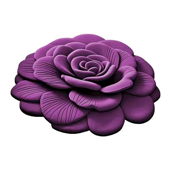 Floral Floor Mat Non-Slip Absorbent Bathroom Rug 3D Realistic Flower Pattern Floor Rug for Entrance Living Room Bathroom Kitchen