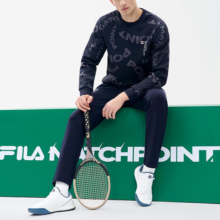 FILA Athletics Printed Knit Pullover Sweatshirt Men Sweatshirt A11M213202FZA