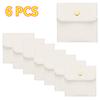 6/12 PCS Premium PU Leather Jewelry Pouch – Square Snap Button Travel Case for Earrings, Rings & Necklaces, Compact Organizer