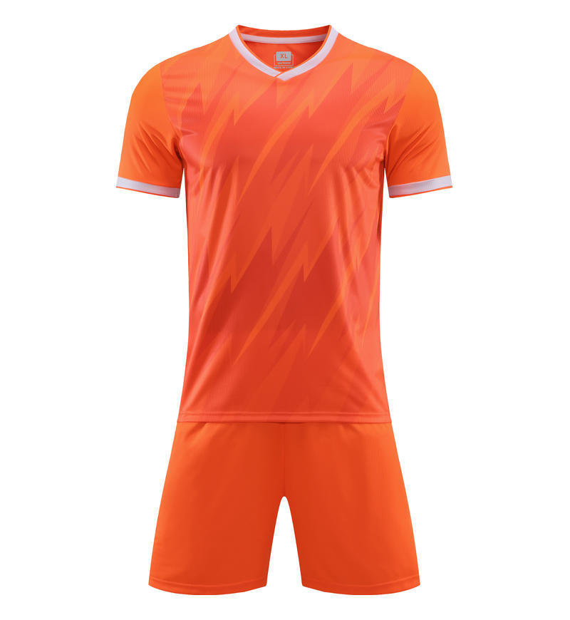 

Football Uniform Set Men S Adult Children Game Training Team Uniform Primary School Students Short Sleeve Football Sports Jersey 6326 S помаранчевий