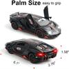 1:32 Scale Lambo LP770-4 Diecast Alloy Model Car Toy, Pull Back Vehicle with Sound and Light for Kids Adults Gift Collection