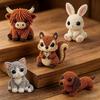 Cute Diy Handmade Colorful Beaded Animal Figurines Material Kit Perfect For Home Desktop Decor Ideal Gifts For Craft Lovers