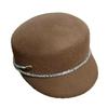 Peaked Cap Women's Autumn and Winter Wool Top Hat Retro Elegant Temperament Rhinestone Beret British Woolen Equestrian Hat