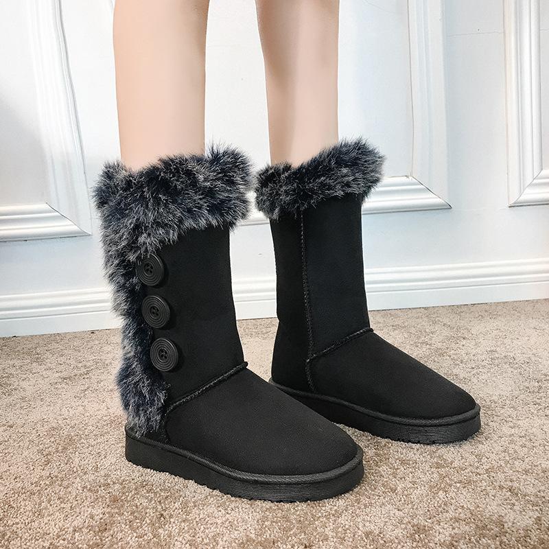 20252025 Hot-selling Ug Snow Boots Women's Medium Tube 5825 Hairball Ball with the Same G Warm Women's Cotton Shoes 2025