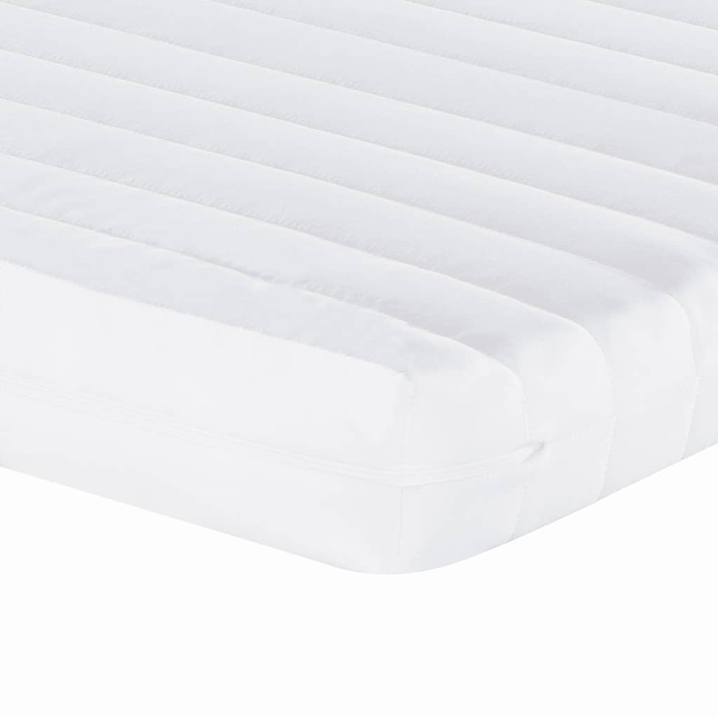 Vidaxl Materac Piankowy, Biały 160X210 Cm, 7-Strefowy, Twardość 20 Ild