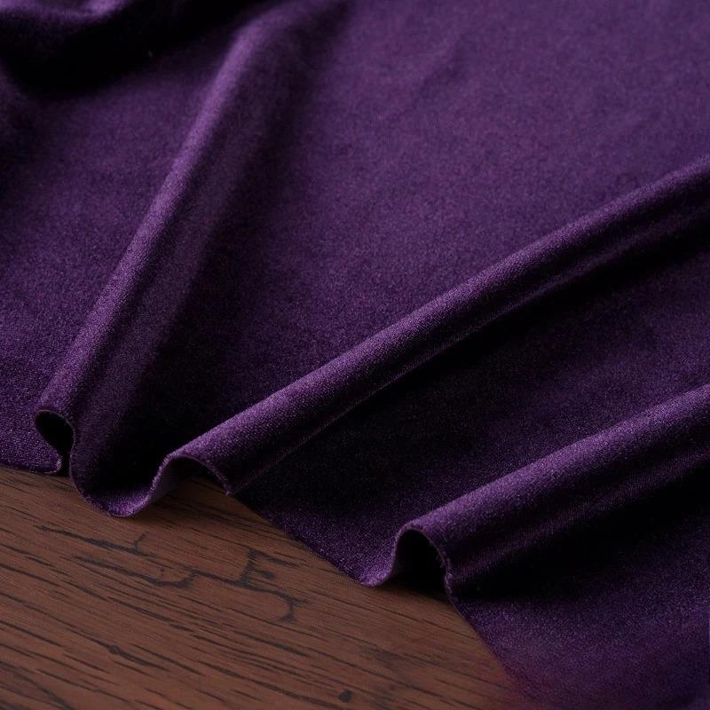 100x155cm Stretch Velvet Fabric Diamond Luster Cloth Soft Upholstery TextilesDiy Velour for Sofa Curtain Background
