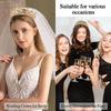 Golden Birthday Queen Sash Tiaras Crowns for Women Girls Crystal Princess Tiara Rhinestone Headbands Quinceanera Happy Birthday