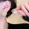 Zarte Imitationsperlen Ohrstecker für Damen Neu Geometrische Runde Ohrringe Party Hochzeit Leichter Luxusschmuck Mädchengeschenk
